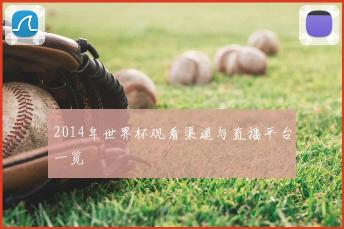 2014年世界杯观看渠道与直播平台一览
